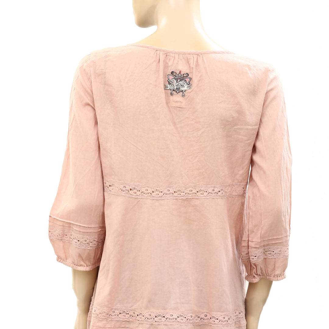 Odd Molly Anthropologie Lace Tunic Top
