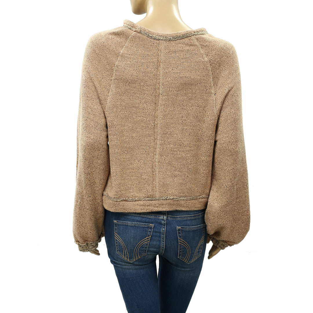 Free People Jade Pullover Sweatshirt Top