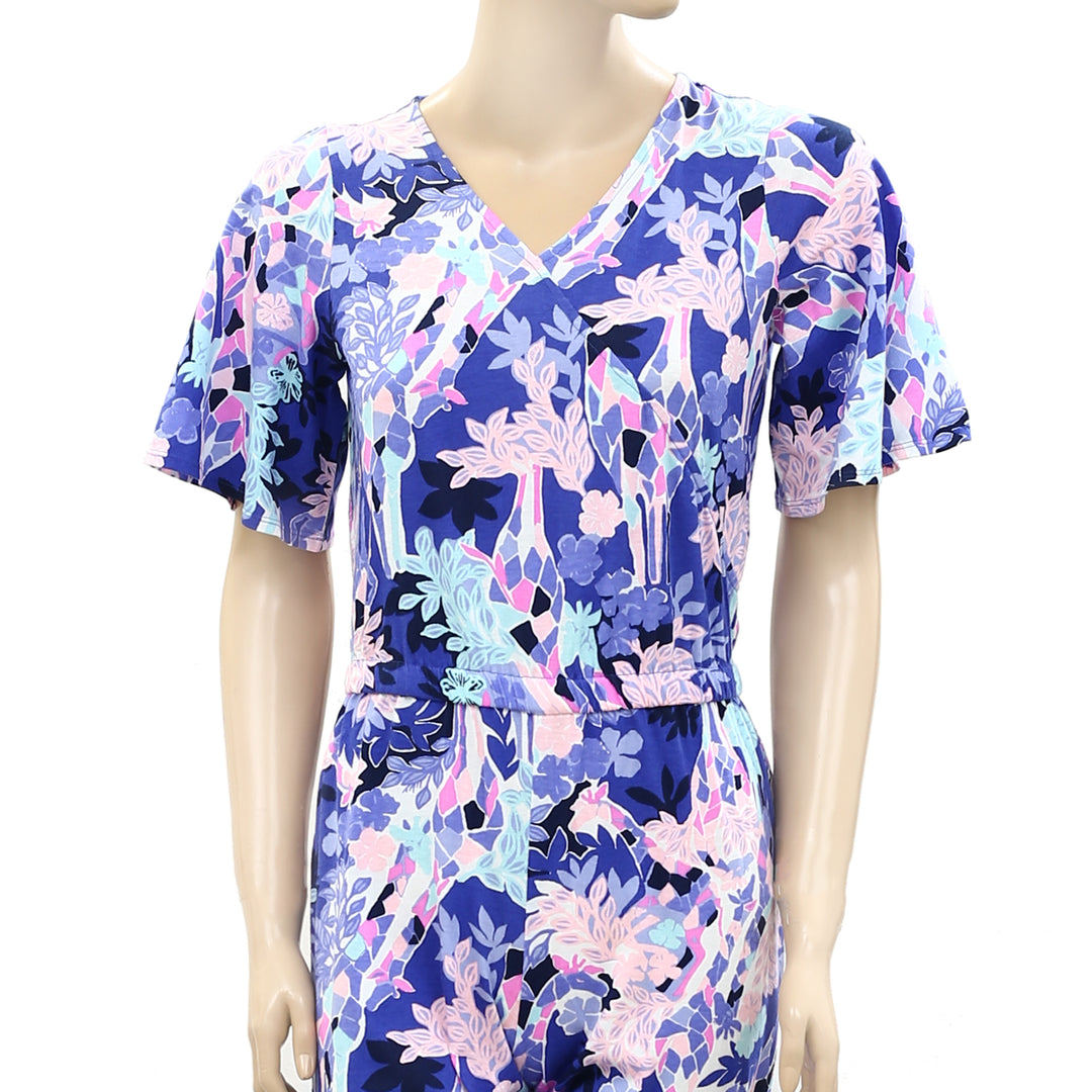 Lilly Pulitzer Girls Mini Maliah Floral Jumpsuit