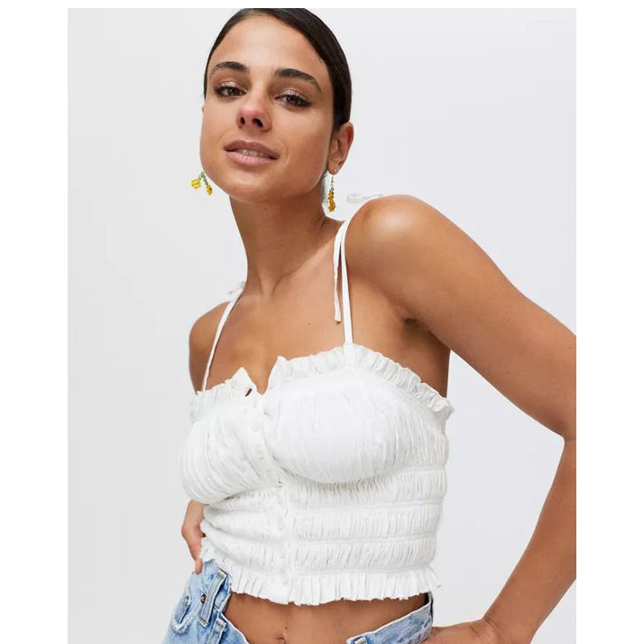 Urban Outfitters UO Tulla Smocked Cami Top M