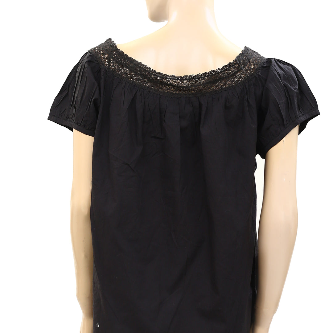 Odd Molly Anthropologie Coney Island Lace Shirt Tunic Top