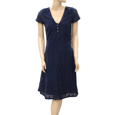 Jolie Jolie Petits Jours Navy Floral Lace Dress