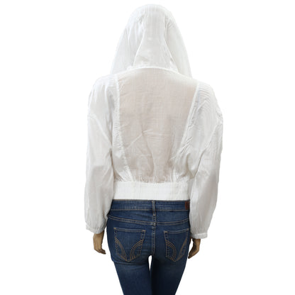 Out From Under Urban Outfitters Shiloh White Hoodie Top