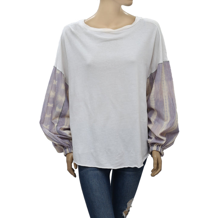 Urban Outfitters Jadey Balloon Sleeve Pullover Top