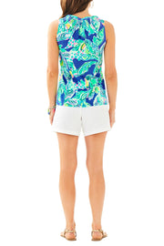 Lilly Pulitzer Essie Printed Tank Blouse Top