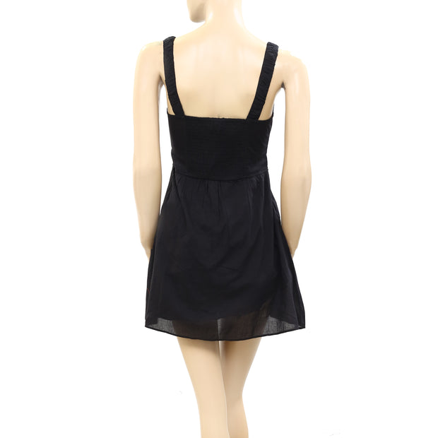 Urban Outfitters Azelia Button-Down Tunic Mini Dress