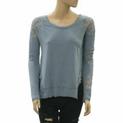 Free People Grandpa Jersey Outer Sunset Embroidered Tunic Top