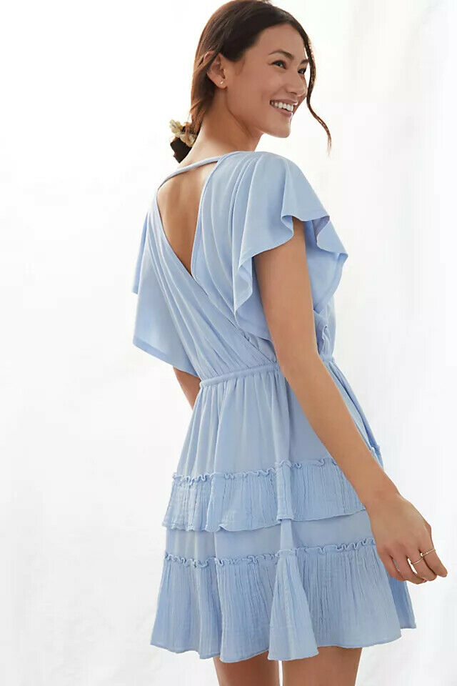 Daily Practice by Anthropologie Tiered Ruffle Mini Dress