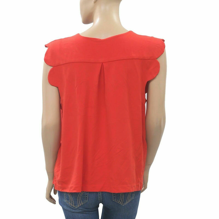 Akemi + Kin Anthropologie Binah Scalloped Shell Top