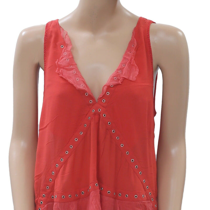 IRO Sackson Tank Red Blouse Top