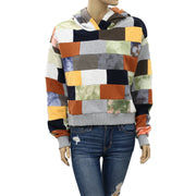 Urban Outfitters UO Coleman Patchwork Hoodie Sweatshirt Top