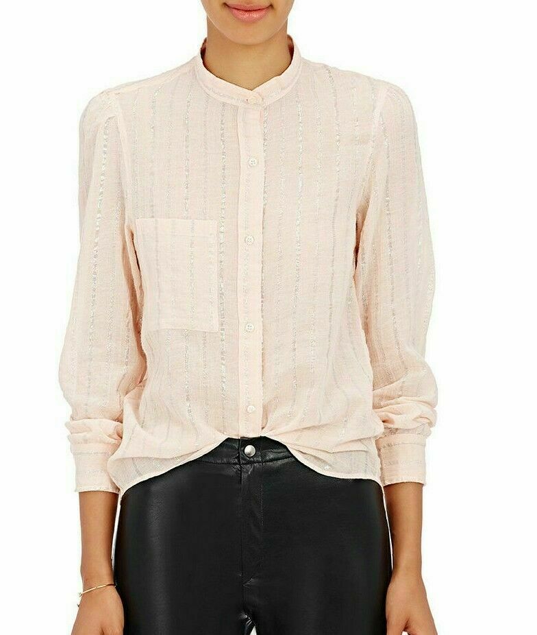 Etoile Isabel Marant Samson Metallic Peach Blouse Top