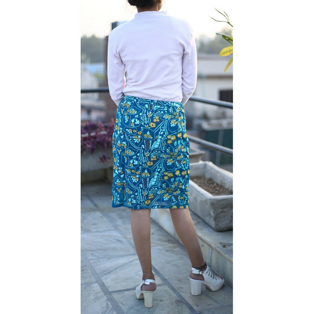 Anthropologie Floral Embroidered Skirt