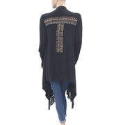 Caite Anthropologie Embroidered Cardigan Coverup Top