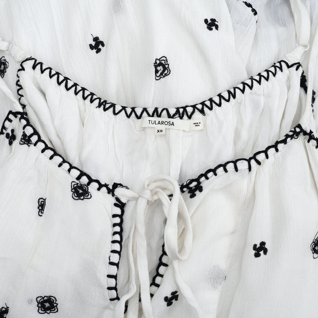 Tularosa Floral Embroidered Mini Dress White Chocolate Couture Tularosa Floral Embroidered Mini Dress White Chocolate Couture