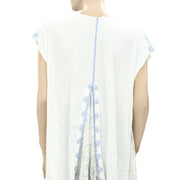 Free People Mesh Embroidered Tunic Top