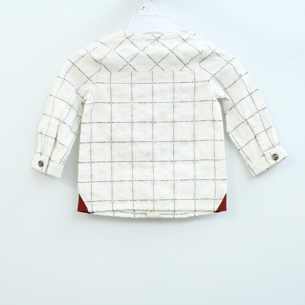 White Chocolate Born Baby Toddler Buttondown Top