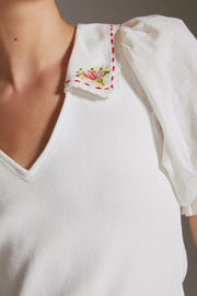 By Anthropologie Short-Sleeve Collared Top