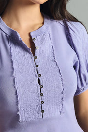 Pilcro Anthropologie Bella Henley Shirt Blouse Top