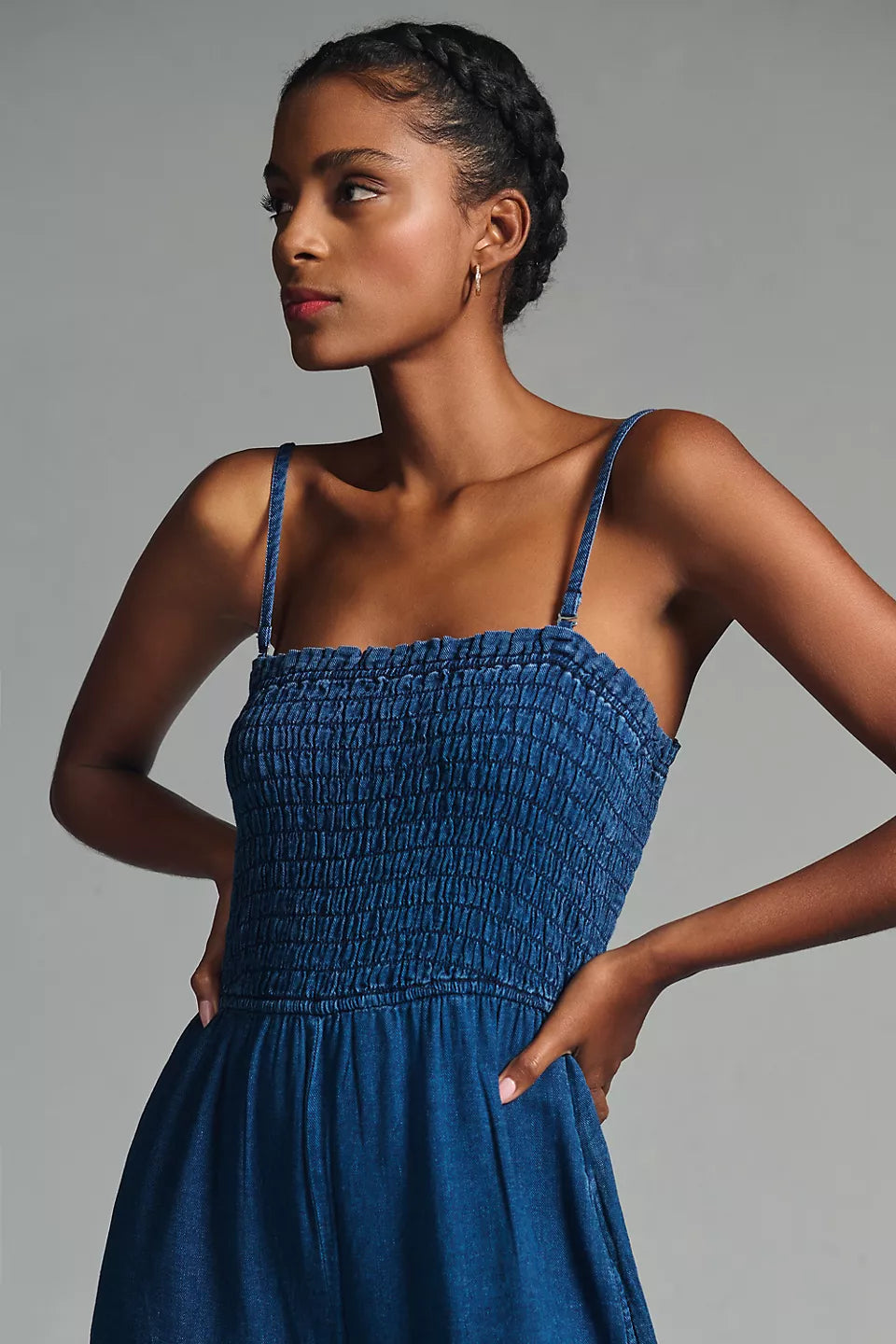 Anthropologie Pilcro 缩褶连衣连身裙