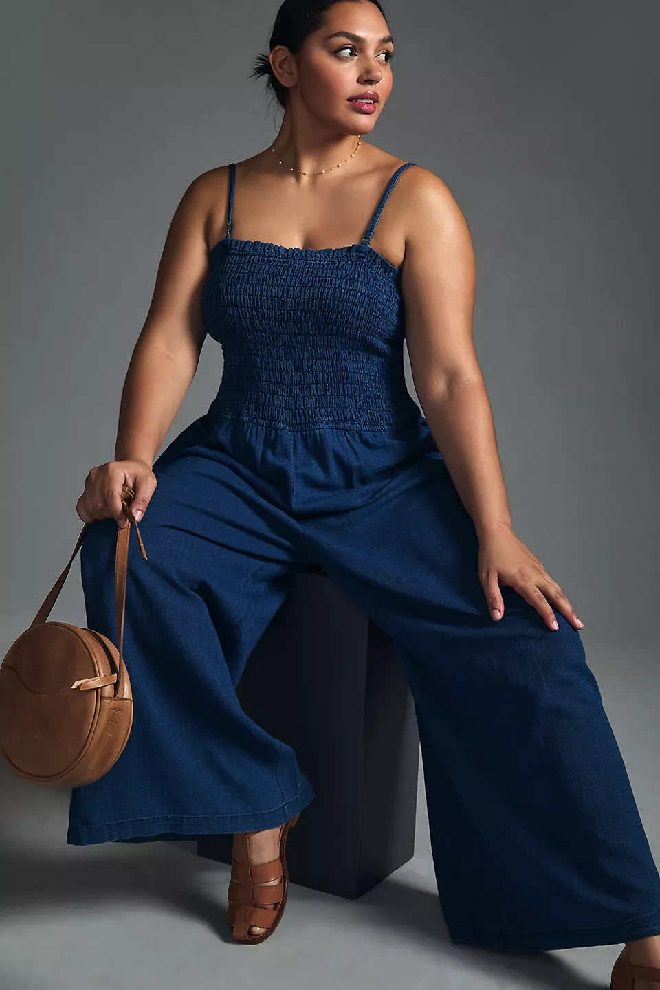 Anthropologie Pilcro 缩褶连衣连身裙