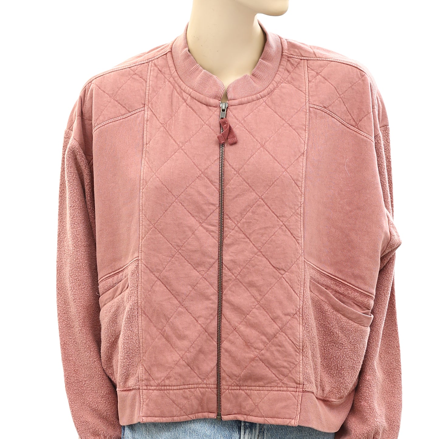 Pilcro And The Letterpress Anthropologie Quilted Bomber Jacket Top