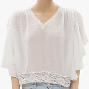 Denim & Supply Ralph Lauren Crochet Lace Blouse Top