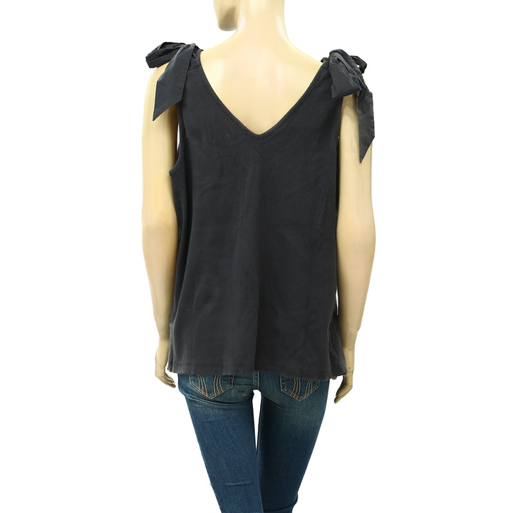 Maeve Anthropologie Bow Tie Tank Blouse Top