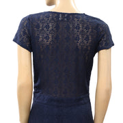 Jolie Jolie Petits Jours Navy Floral Lace Dress