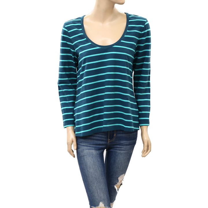 Daily Practice by Anthropologie Scoop Neck Tee Blouse Top L