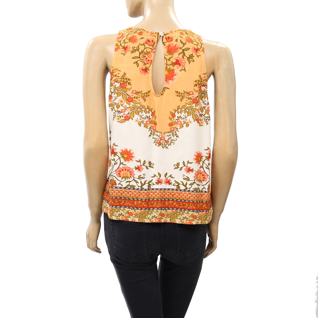 Farm Rio Anthropologie Romantic Beauty Tank Top