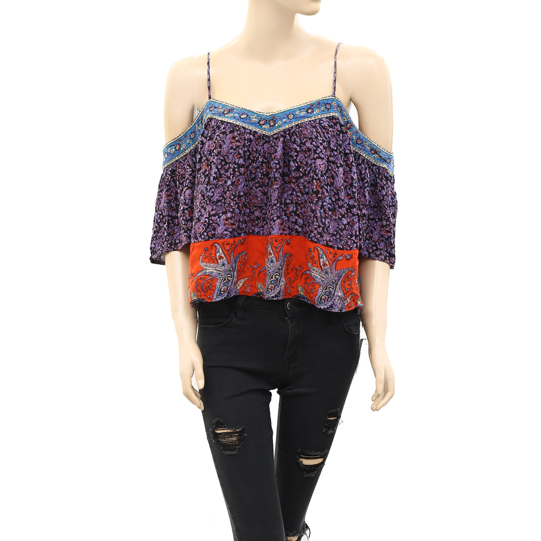 Pins & Needles Urban Outfitters Printed Blouse Top