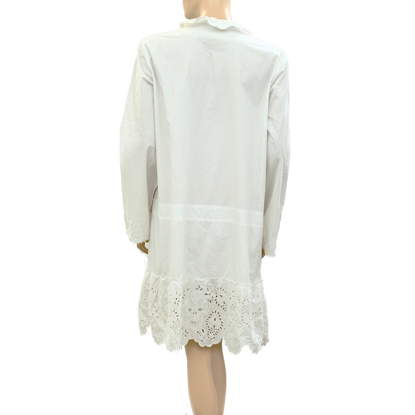 Zadig & Voltaire Eyelet Embroidered Tunic Mini Dress