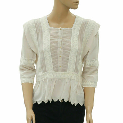 Ulla Johnson Lace Ivory Blouse Top