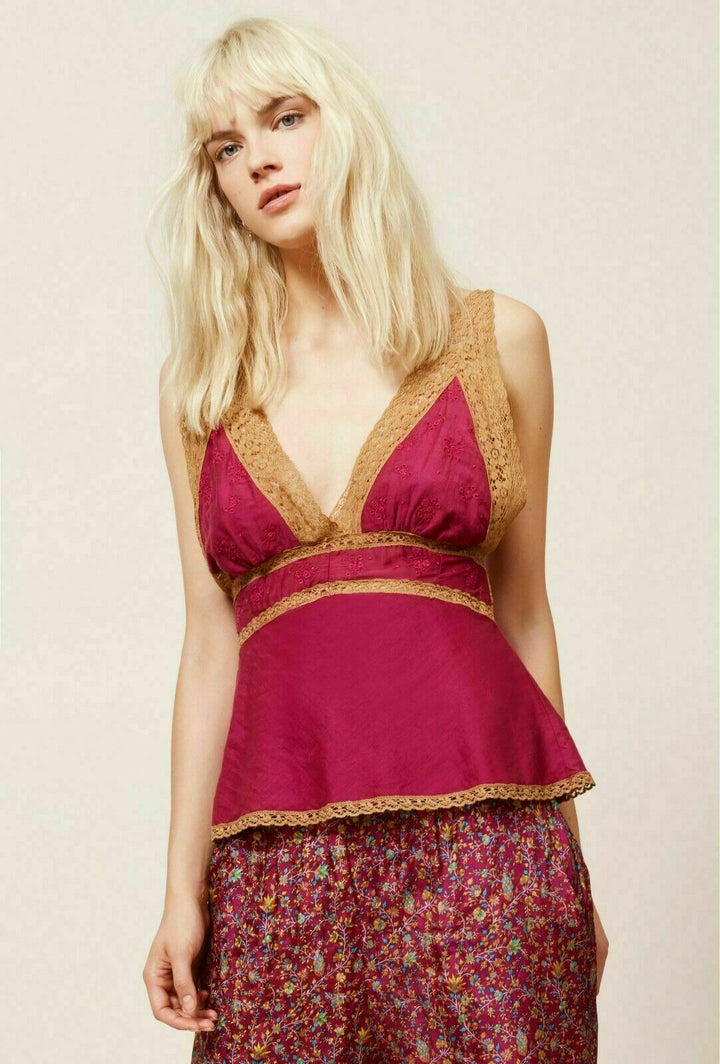 Mes Demoiselles Paris Gloria Lace Blouse Top