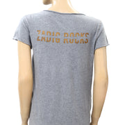Zadig & Voltaire Printed Zadig Rocks Gray T- Shirt Tunic Top S