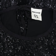 Semicouture Black Sequin Blouse Top