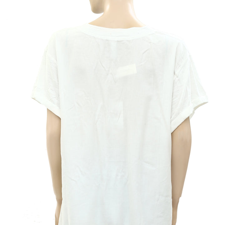 Daily Practice by Anthropologie The Ossa V-Neck Tunic Tee Top