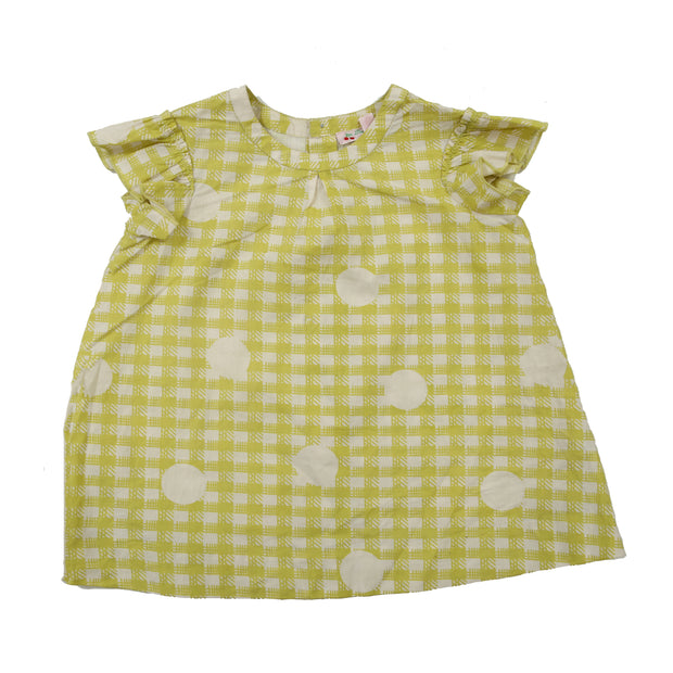 Bonpoint Baby Girls Plaid Printed Dress 6 Months