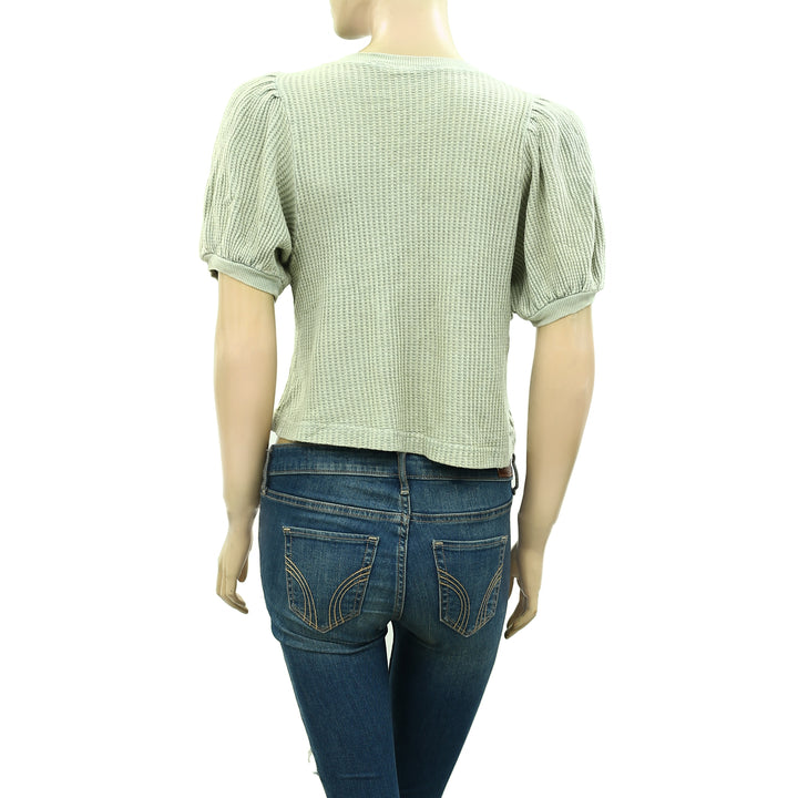 Free People FP One Hayden Thermal Blouse Top