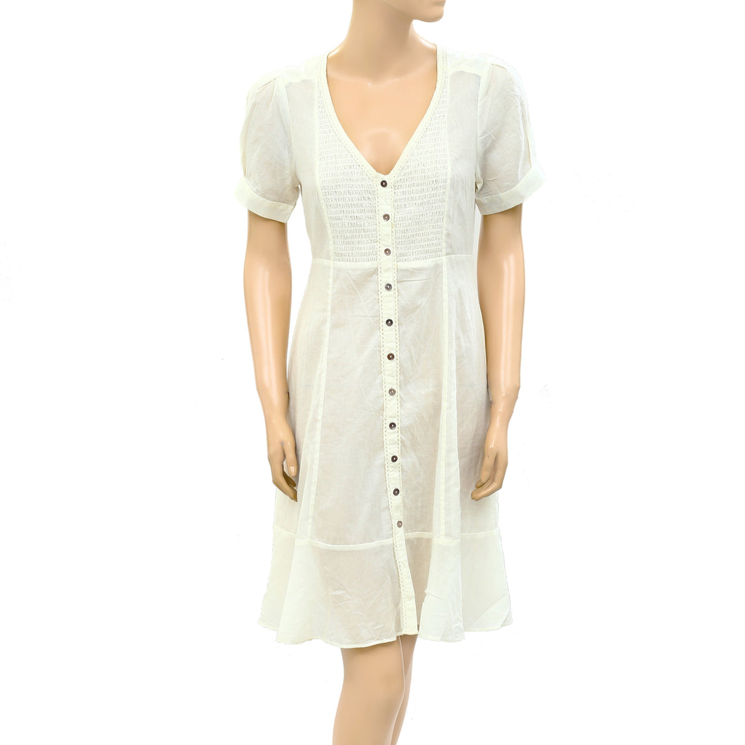 anthropologie white dress short White Mini Dresses