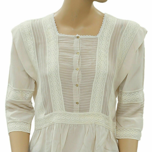 Ulla Johnson Lace Ivory Blouse Top