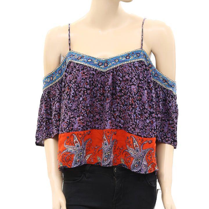 Pins & Needles Urban Outfitters Printed Blouse Top