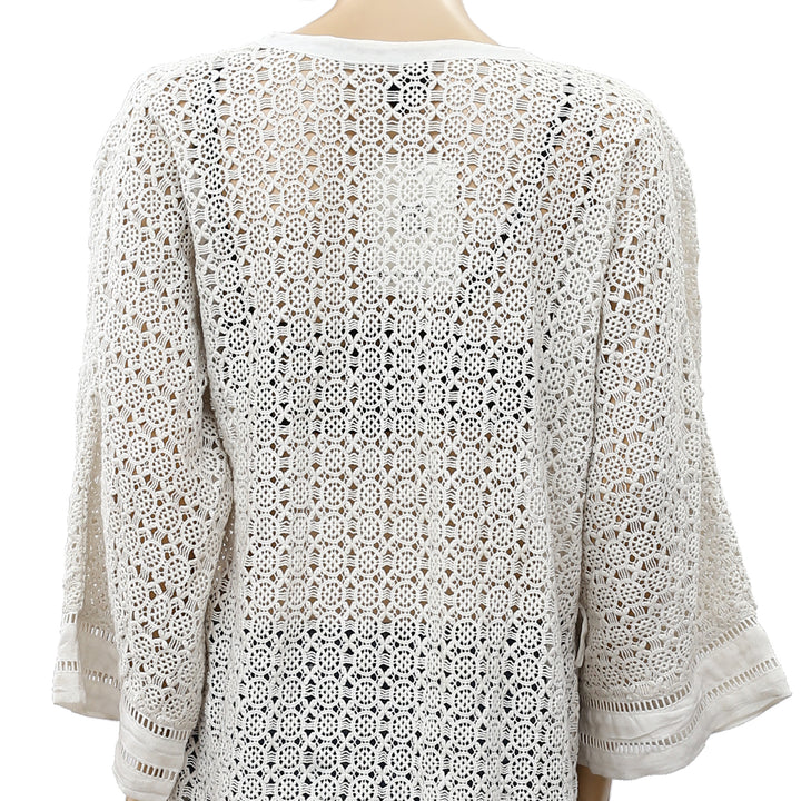 Free People Crochet Tunic Top