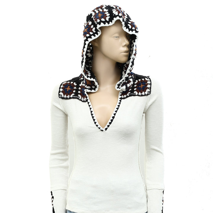 Free People Roswell Cuff Blouse Top