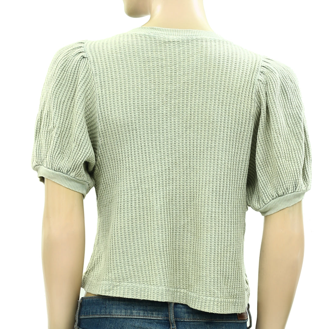 Free People FP One Hayden Thermal Blouse Top