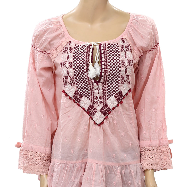 Odd Molly Anthropologie Embroidered Blouse Top