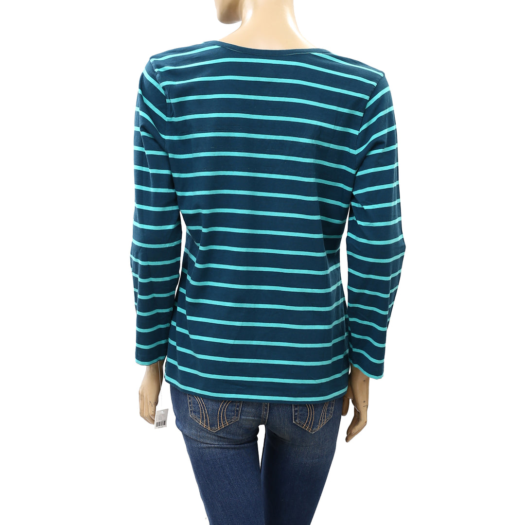 Daily Practice by Anthropologie Scoop Neck Tee Blouse Top L