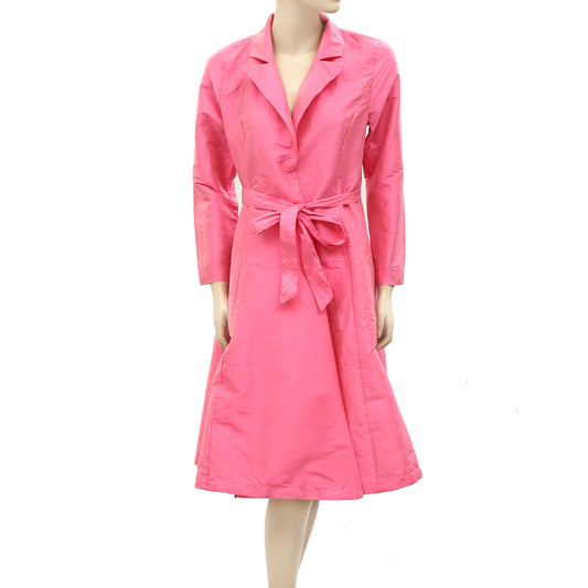 RHODE RESORT Pink Wrap Midi Dress