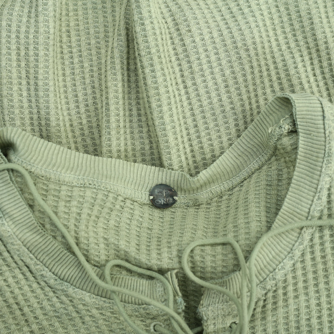 Free People FP One Hayden Thermal Blouse Top